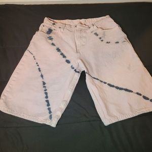 Men Pink Levi Denim Shorts Size 30